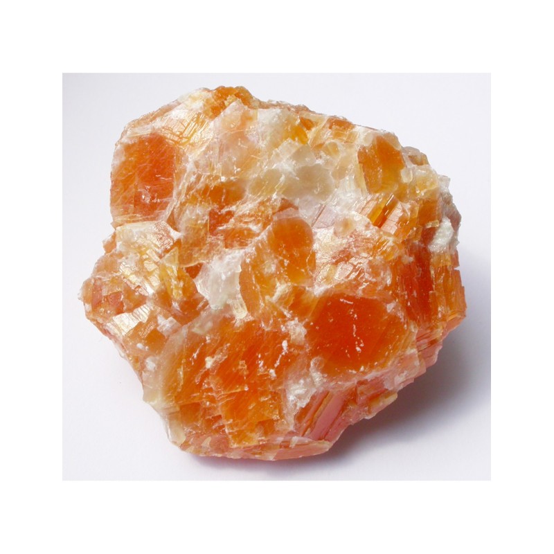 Calcite arancione grezza