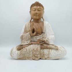Statua Buddha bianca grande
