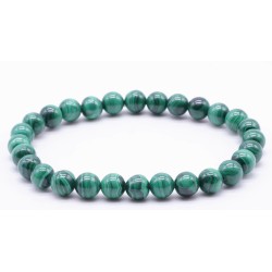 Bracciale in Malachite 6 mm