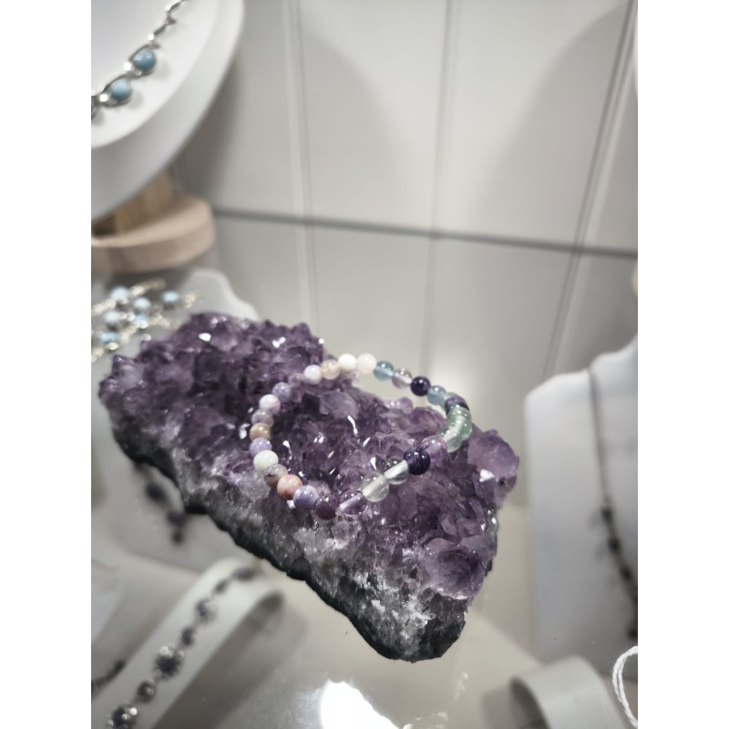 Protezione Tormalina multicolore e Fluorite