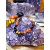 Bracciale Occhio di Tigre, Diaspro rosso ed Ossidiana Protezione,Abbondanza e Sicurezza
