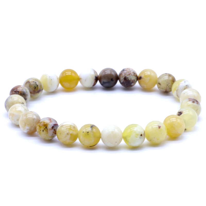 Bracciale in Opale giallo 6 mm