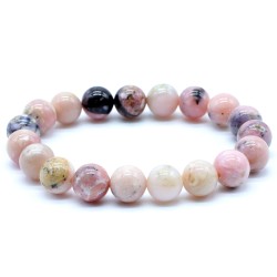 Bracciale in Opale rosa 6 mm