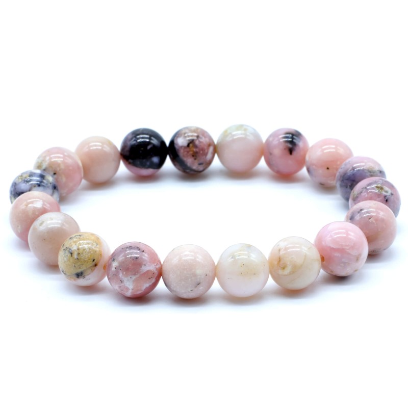 Bracciale in Opale rosa 6 mm