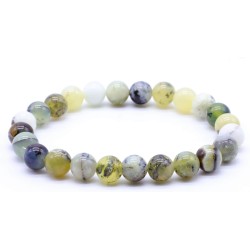 Bracciale in Opale verde 6 mm