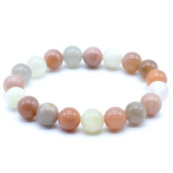 Bracciale Pietra di Luna multicolore 6 mm