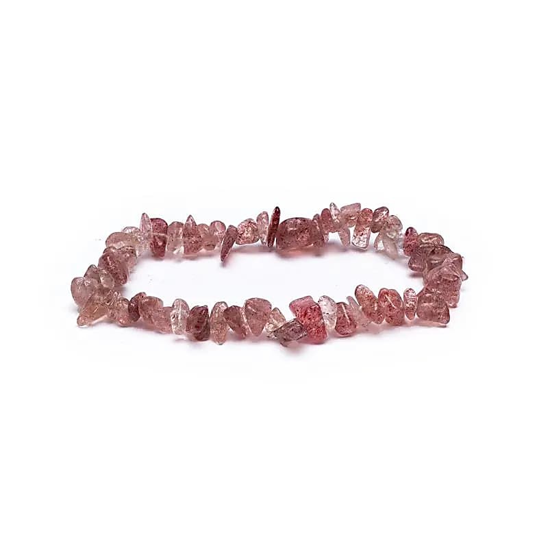 Bracciale Barocco Chips in Quarzo Fragola