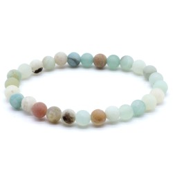 Bracciale in Amazzonite Multicolore 4 mm