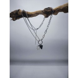Collana Acciaio Sun protezione con Shungite Elite