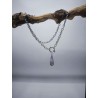 Collana Acciaio Circle protezione con Ametista