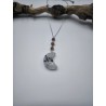 Collana Acciaio Moon protezione con Occhio di Tigre e Quarzo Tormalinato