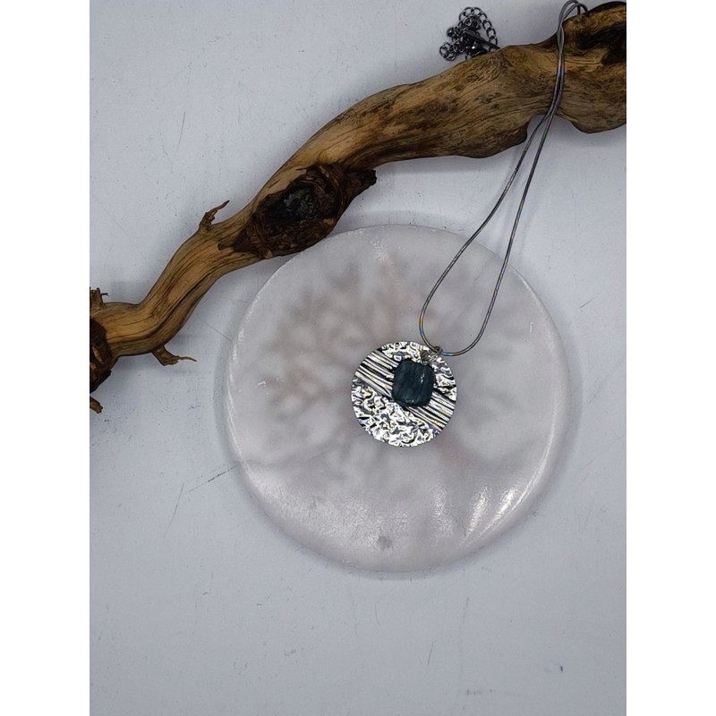 Collana Acciaio Beauty protezione con Smeraldo
