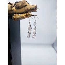 Orecchini Simple Fluorite Howlite