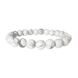 Bracciale in Rodonite Howlite 4 mm
