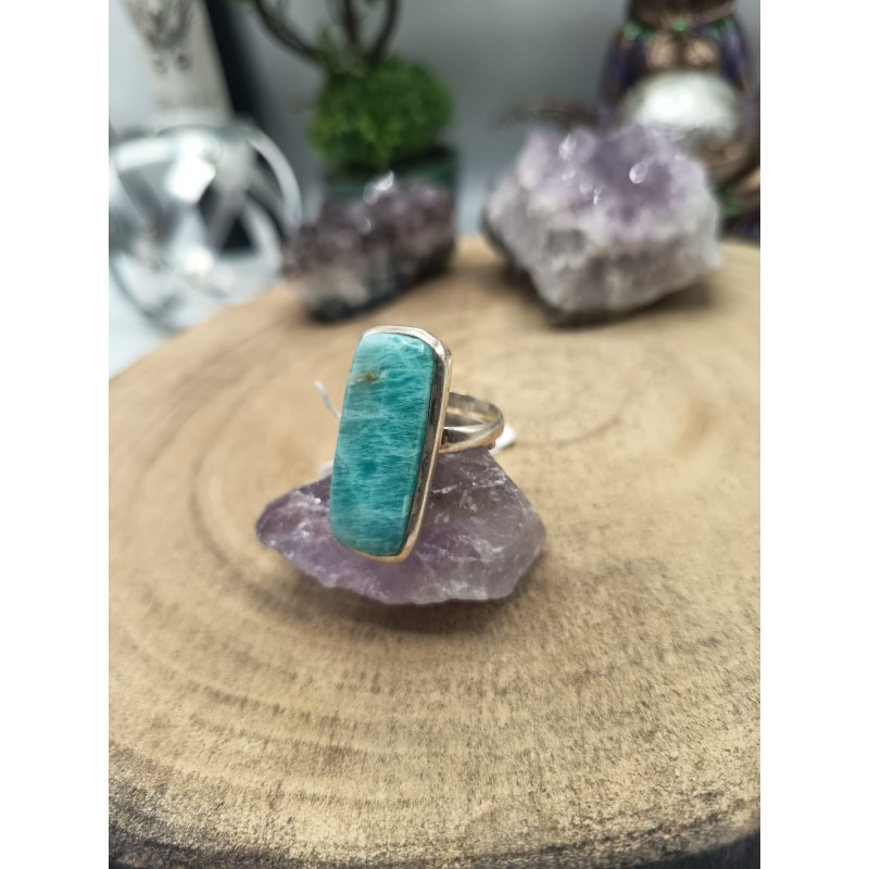 Anello regolabile in Amazzonite