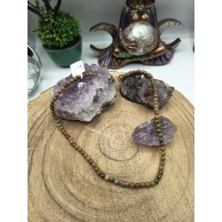 Collana Unakite 4 mm