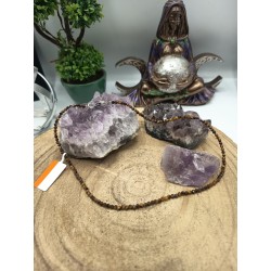 Collana Occhio di tigre 3 mm sfaccettata