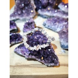 Bracciale Barocco Chips in Quarzo Tormalinato