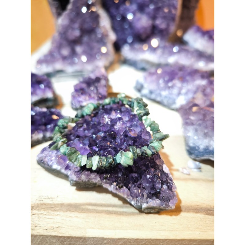 Bracciale Barocco Chips in Smeraldo