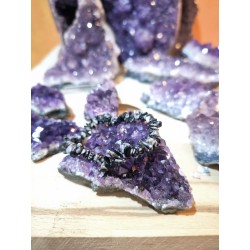 Bracciale Barocco Chips in Ossidiana fiocco di neve