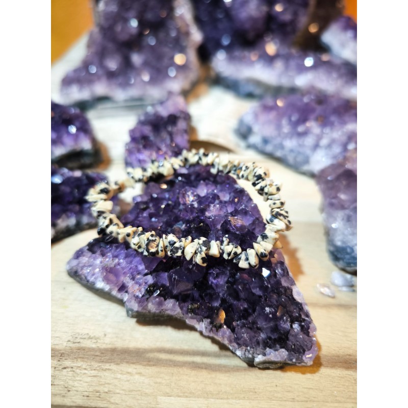 Bracciale Barocco Chips in Diaspro zebrato