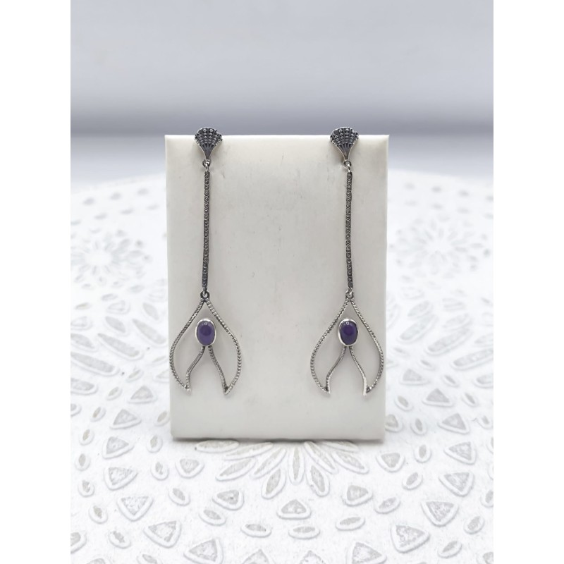 Orecchini Sirena Ametista