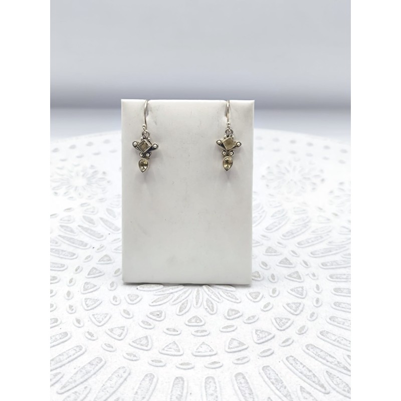 Orecchini sacri in Topazio imperiale