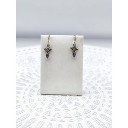 Orecchini sacri in Fluorite