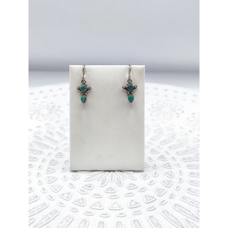 Orecchini sacri in Malachite