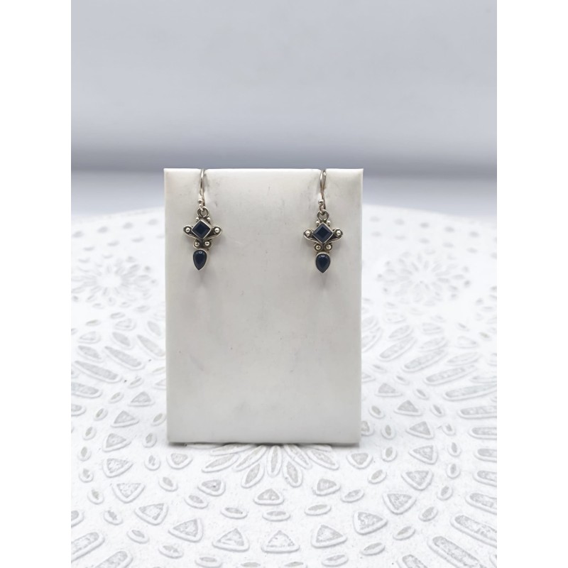 Orecchini sacri in Tormalina nera