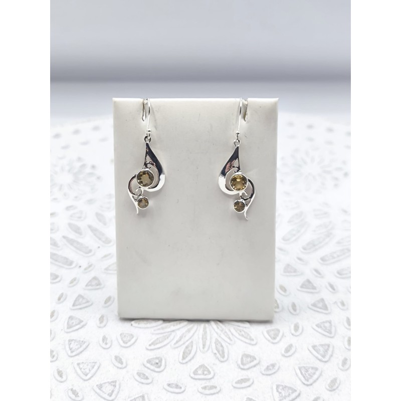 Orecchini Onda in Topazio imperiale