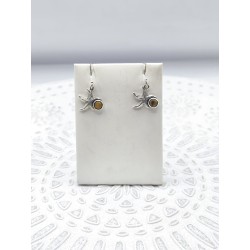 Orecchini Stella in Occhio di Tigre