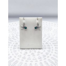 Orecchini Stella in Giada Verde