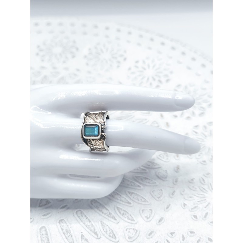 Anello regolabile Majestatis in Labradorite