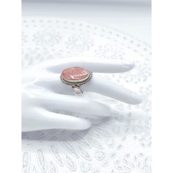 Anello regolabile in Rodocrosite Ovale