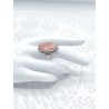 Anello regolabile in Rodocrosite Ovale
