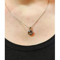 Ciondolo Circle Labradorite bianca