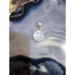 Ciondolo Circle Labradorite bianca