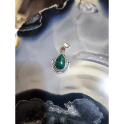 Ciondolo Goccia Malachite