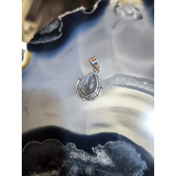 Ciondolo Goccia Labradorite Blu