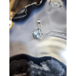 Ciondolo Goccia Topazio Azzurro