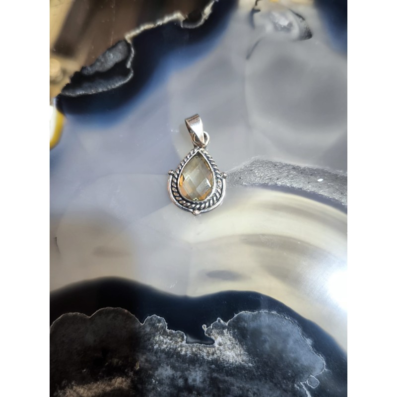 Ciondolo Goccia Topazio imperiale