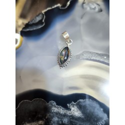 Ciondolo Foglia Fluorite