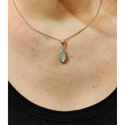 Ciondolo Foglia Larimar