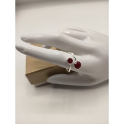 Anello Circle in Radice di rubino