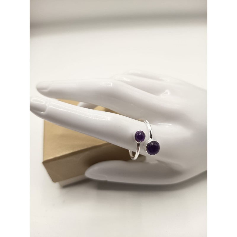 Anello Circle in Tormalina nera