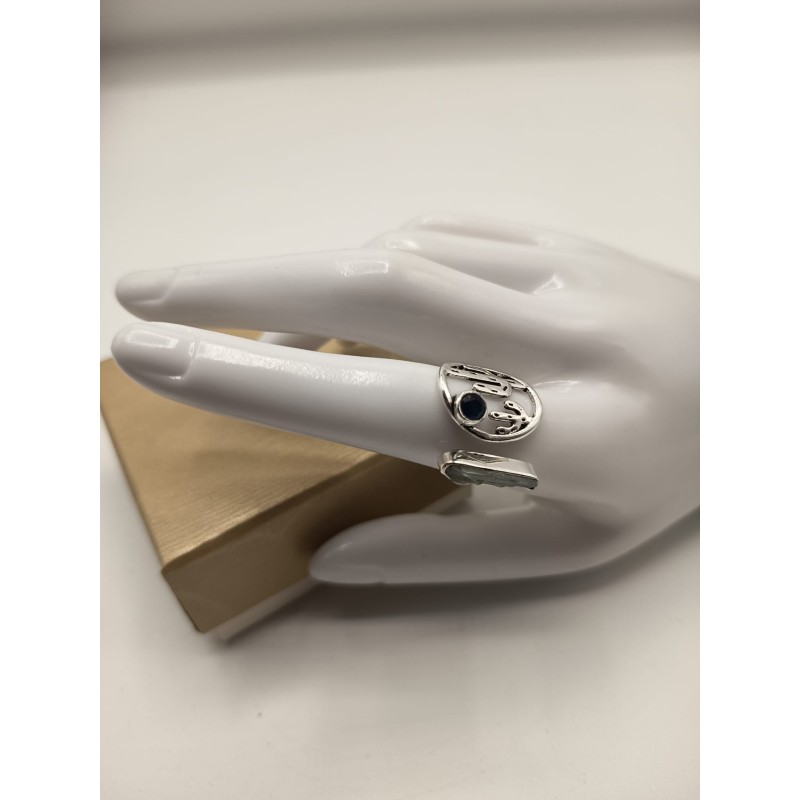 Anello Combo Cianite e Tormalina