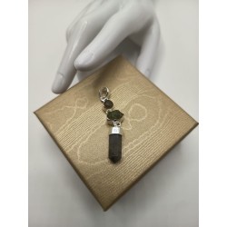 Ciondolo mix Peridoto + Moldavite + Malachite