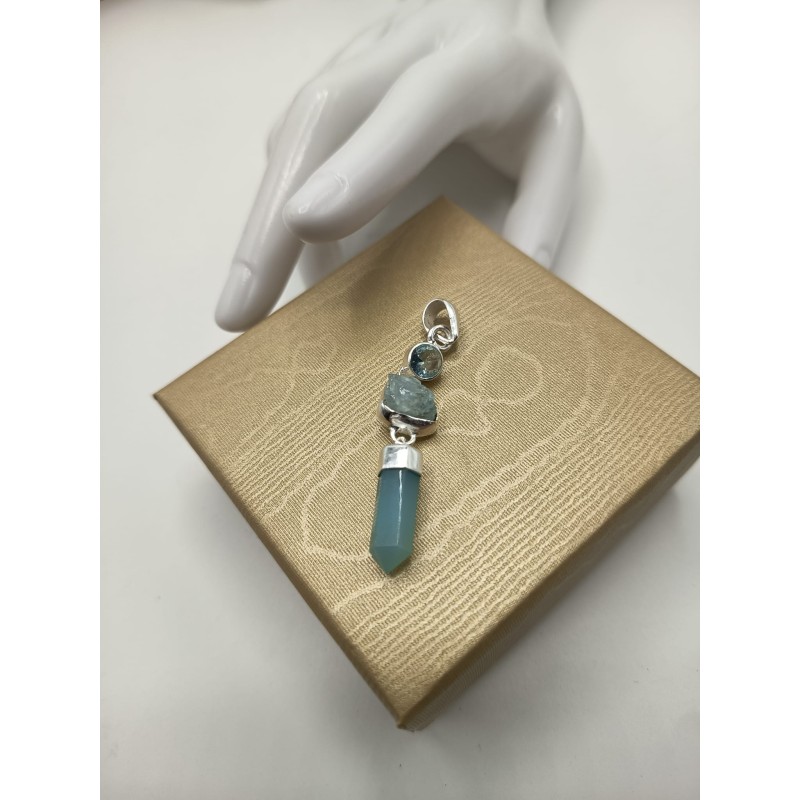 copy of Ciondolo mix Acquamarina + Celestina + Topazio