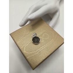 Ciondolo in Quarzo Tormalinato circle